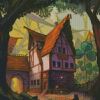 Aesthetic Medieval Inn Art Diamond Paintings