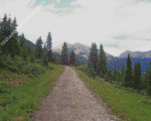 Aesthetic Mountain Trail Diamond Paintings