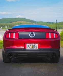 Aesthetic Red Mustang Gt Diamond Paintings