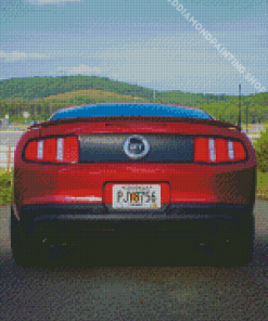 Aesthetic Red Mustang Gt Diamond Paintings