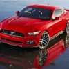 Aesthetic Red Mustang Gt Car Diamond Paintings