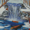 Aesthetic Winter Waterfall Diamond Paintings