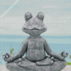 Aesthetic Yoga Frog Diamond Paintings