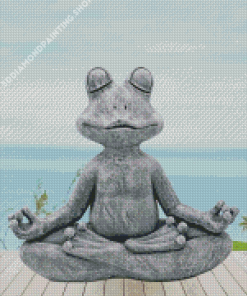 Aesthetic Yoga Frog Diamond Paintings