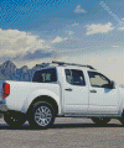 Aesthetic White Nissan Navara D40 Diamond Paintings