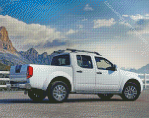 Aesthetic White Nissan Navara D40 Diamond Paintings