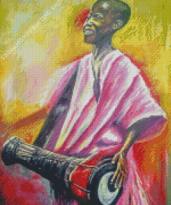 African Drummer Boy Diamond Paintings