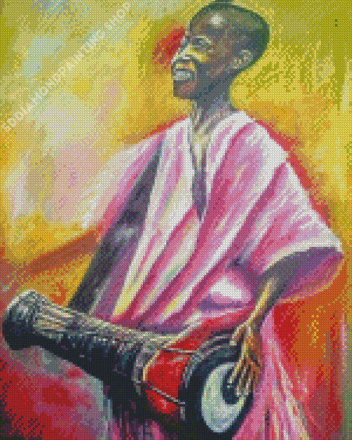 African Drummer Boy Diamond Paintings