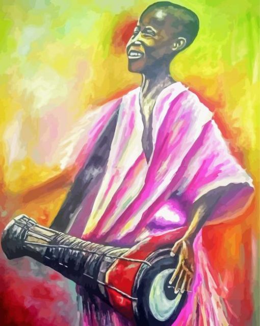 African Drummer Boy Diamond Paintings