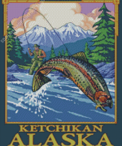 Alaska Ketchikan Poster Diamond Paintings