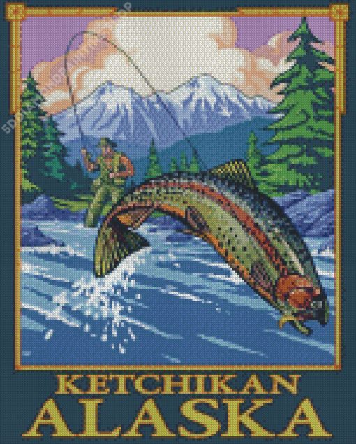 Alaska Ketchikan Poster Diamond Paintings