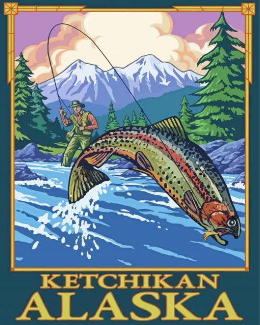 Alaska Ketchikan Poster Diamond Paintings