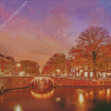 Amsterdam Autumn Evening Diamond Paintings