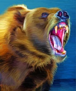 Angry Bear Diamond Paintings