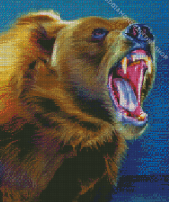 Angry Bear Diamond Paintings