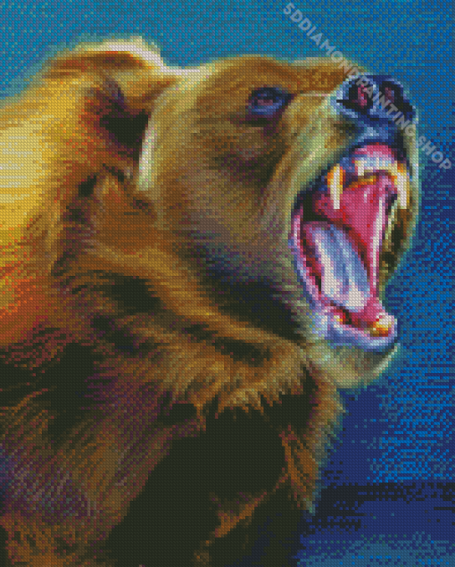 Angry Bear Diamond Paintings