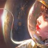 Astronaut Girl Close Up Diamond Paintings