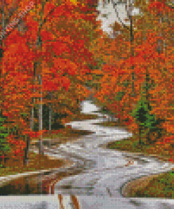 Autumn Sister Bay Diamond Paintings