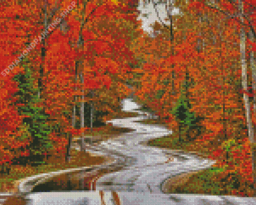 Autumn Sister Bay Diamond Paintings