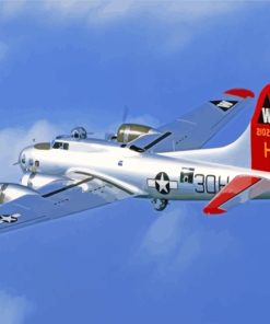 B17 Aluminum Overcast Bomber Diamond Paintings