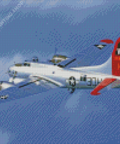 B17 Aluminum Overcast Bomber Diamond Paintings