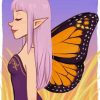 Butterfly Fairy Side Profile Diamond Paintings