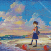 Calm Relaxing Anime Seascape Diamond Paintings