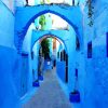 Chefchaouen Arch Streets Diamond Paintings