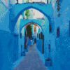 Chefchaouen Arch Streets Diamond Painting