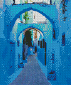 Chefchaouen Arch Streets Diamond Painting