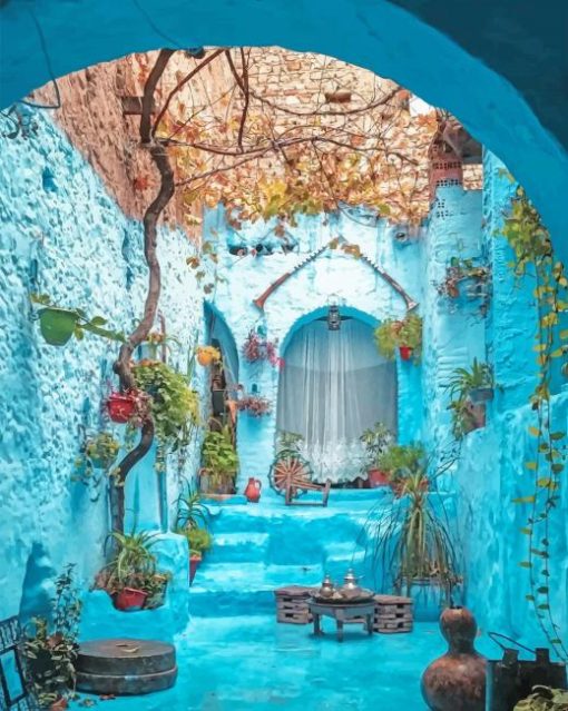 Chefchaouen Morocco Diamond Paintings