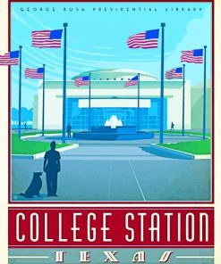 College Station Poster Diamond Paintings