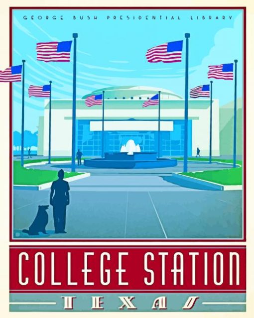 College Station Poster Diamond Paintings