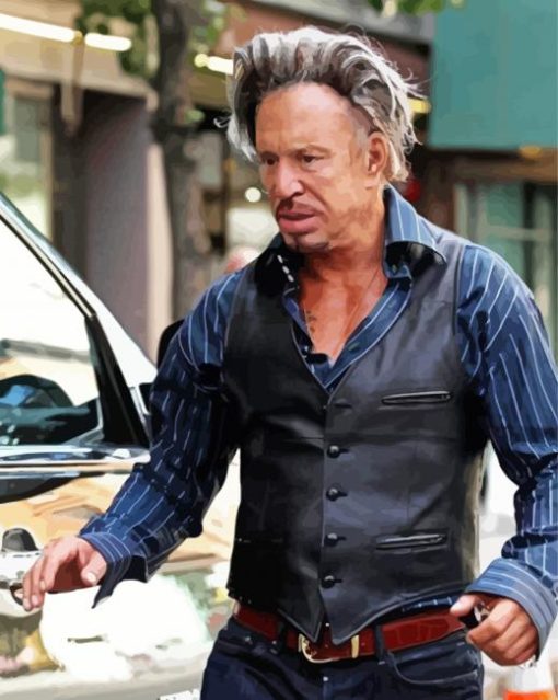 Cool Mickey Rourke Diamond Paintings