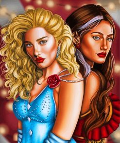 Donatella And Scarlett Caraval Diamond Paintings