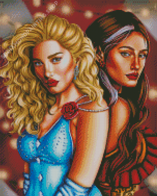 Donatella And Scarlett Caraval Diamond Paintings