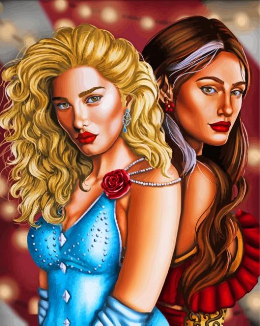 Donatella And Scarlett Caraval Diamond Paintings