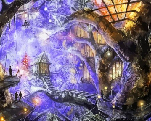 Fantasy Fairy Trees Diamond Paintings