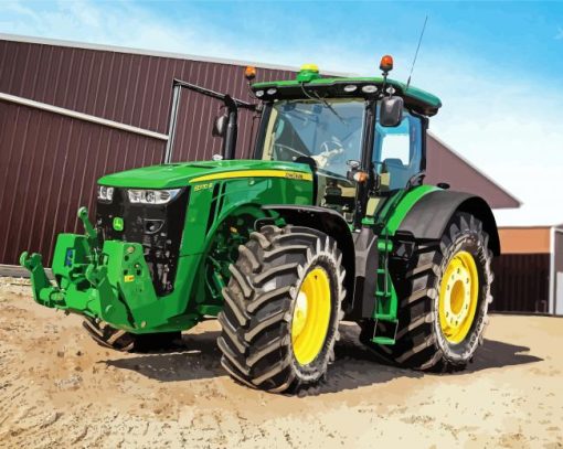 Farm John Deere Tractor Diamond Paintings