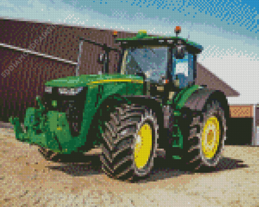 Farm John Deere Tractor Diamond Paintings