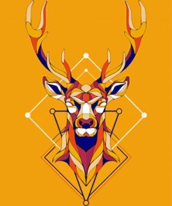 Geomatric Design Deer Diamond Paintings