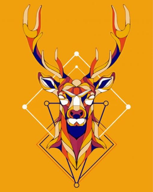 Geomatric Design Deer Diamond Paintings