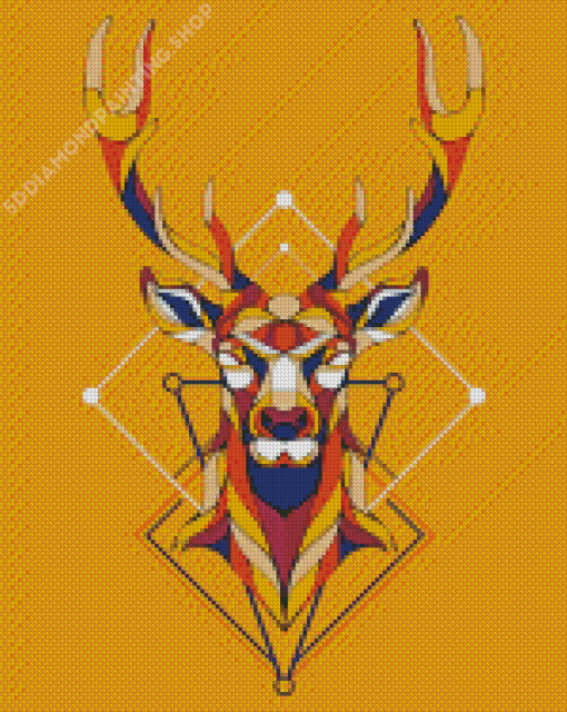 Geomatric Design Deer Diamond Paintings