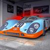 Gulf Porsche In Garage Diamond Paintings