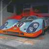 Gulf Porsche In Garage Diamond Paintings