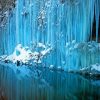 Iced Winter Waterfall Diamond Paintings