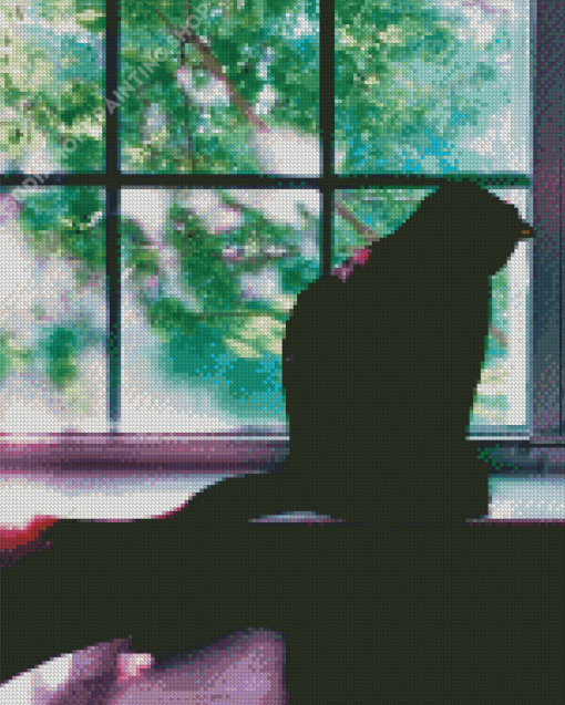 Lonely Cat Silhouette Animal Diamond Paintings