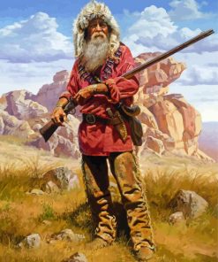 Mountain Frontiersman Art Diamond Paintings