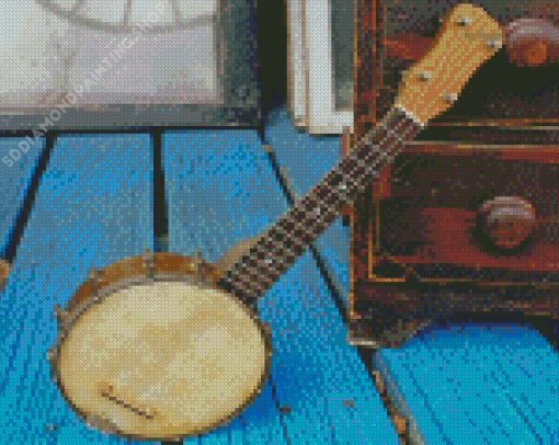 Old Banjolele Diamond Paintings