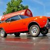 Orange Oldsmobile 442 Diamond Paintings